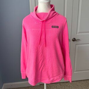 Vineyard Vines Funnel Neck Relaxed Fit Shep Shirt in pink Size Small